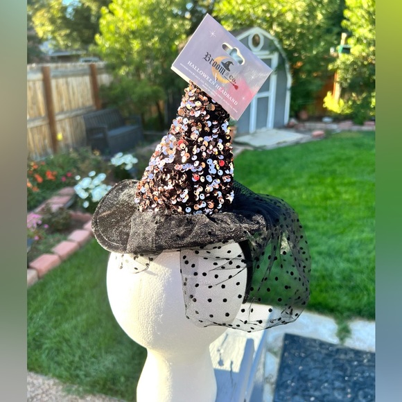 Witch Headband Hat with Sequins - Picture 3 of 11